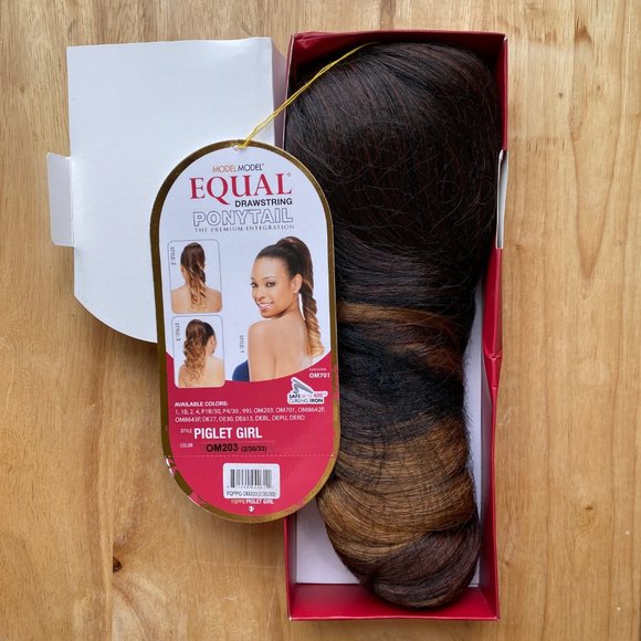 #89 MODEL MODEL PIGLET DRAWSTRING PONYTAIL - Picture 1 of 7